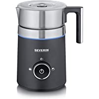 Severin SM 3585 - Espumador de leche para inducción- 500 ml- acero inoxidable cepillado- negro y plata